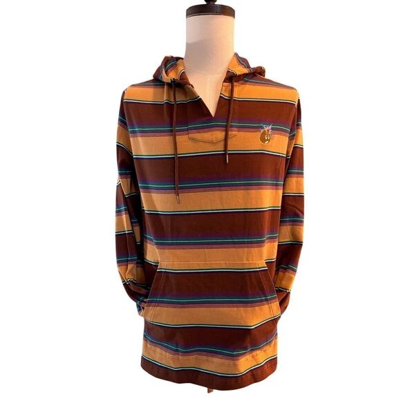 NWT The Hundreds Stripe Hoodie Brand of BrothersPullover Hoodie "Bomb"M Oversize - Picture 1 of 8